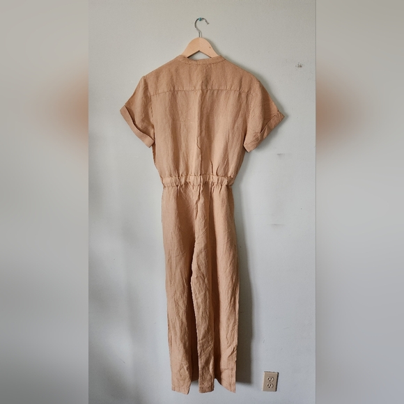Bloomingdale's Elan Tan Jumpsuit Sz S - Picture 7 of 7